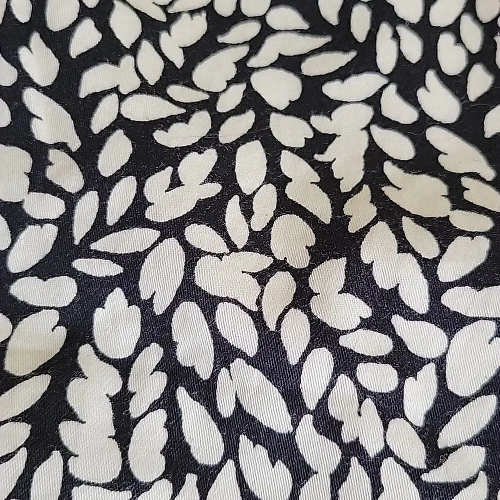 4P LOFT COTTON LINED BLACK & WHITE ZIP SKIRT 4 PETITE - Picture 11 of 11